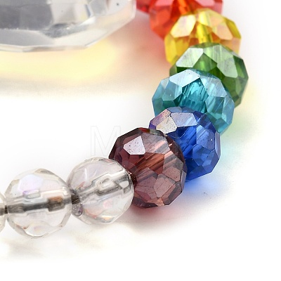 Chakra Crystal Suncatcher Dowsing Pendulum Pendants PALLOY-JF00461-1
