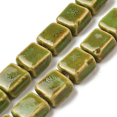 Handmade Porcelain Beads Strands PORC-B002-10-1