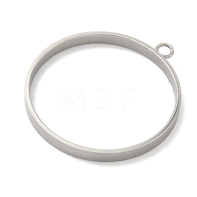 304 Stainless Steel Open Back Bezel Pendants STAS-B126-06G-P-1