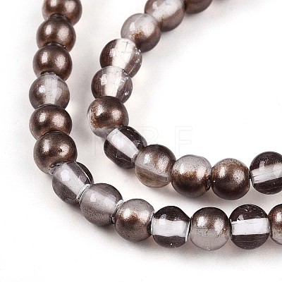 Baking Paint Transparent Glass Beads X1-DGLA-N011-4mm-09-1