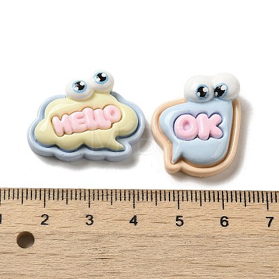 Opaque Resin Decoden Cabochons RESI-Z022-07-1