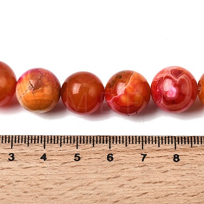 Natural Agate Beads Strands G-Z145-B01-14mm-A-1
