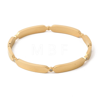 304 Stainless Steel Hinged Bangles for Women BJEW-D408-08G-1