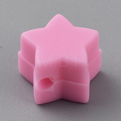 Star Silicone Focal Beads LS-SIL-TAC0008-08B-1