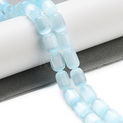 Natural Selenite Beads Strands G-F750-B-03-1