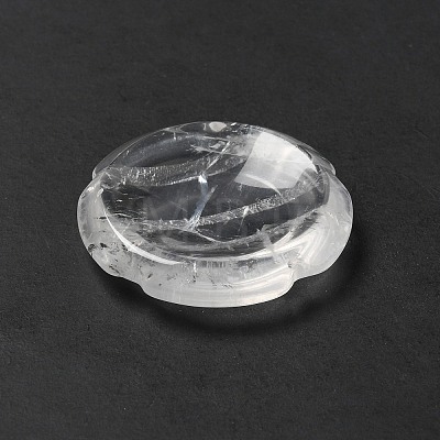 Natural Quartz Crystal Worry Stones G-E586-01V-1