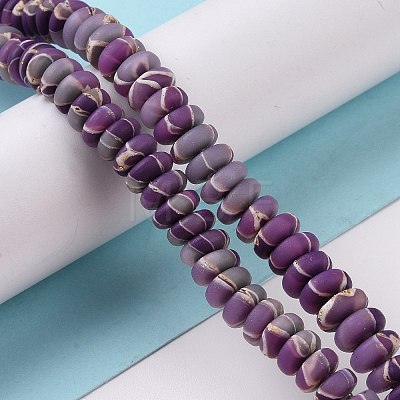 Handmade Polyester Clay Beads Strand CLAY-P001-04A-1
