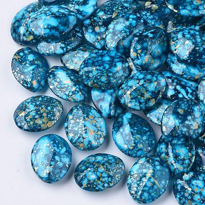 Spray Painted Acrylic Beads MACR-Q169-29-1