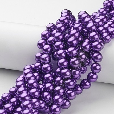 Glass Pearl Beads Strands HY-10D-B75-1