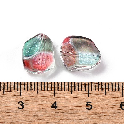 Baking Paint Transparent Glass Beads DGLA-C004-01D-1