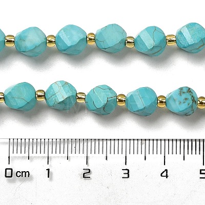 Dyed Natural Howlite Beads Strands G-G023-B01-02B-1