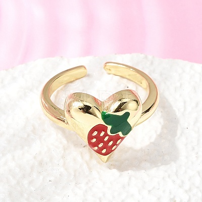 Brass Cuff Open Rings for Women RJEW-C164-05A-G-1