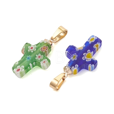 Handmade Lampwork Pendants PALLOY-JF05246-1