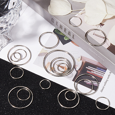 Iron Open Jump Rings FIND-SP0002-63A-1
