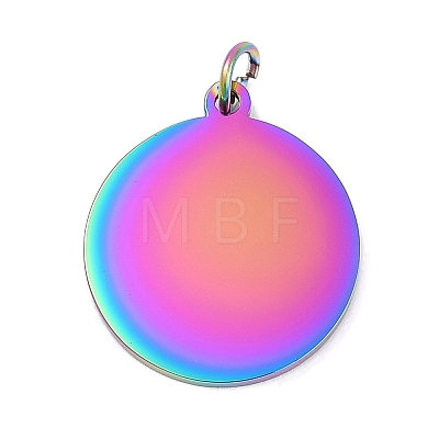 Ion Plating(IP) 304 Stainless Steel Pendants STAS-I311-33G-RC-1