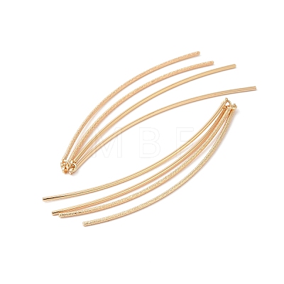 Brass Curved Bars Tassel Big Pendants KK-O144-31G-1