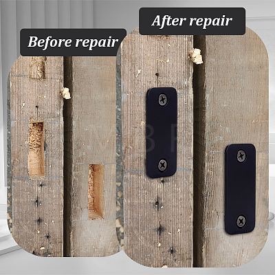 201 Stainless Steel Door Lock Hole Cover Plate DIY-WH0750-373A-1