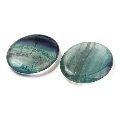 Oval Natural Fluorite Worry Stone G-B036-01R-1