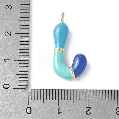 Brass Enamel Pendants KK-E093-03G-J-02-1