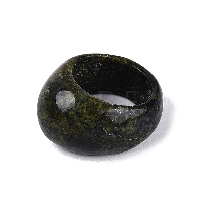 Natural Serpentine Finger Rings for Unisex G-Q601-14A-1