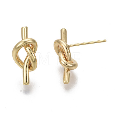 Brass Stud Earrings KK-R132-061-NF-1