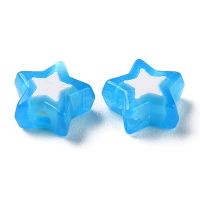 Star Acrylic Beads TACR-C001-02F-1