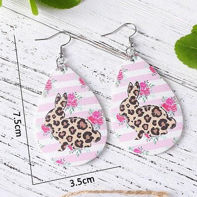 Imitation Leather Dangle Earrings FS-WGAAB7F-03-1