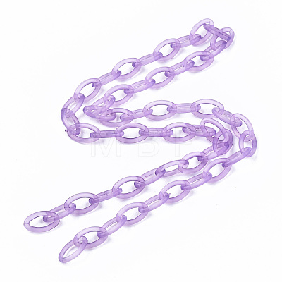 Handmade Transparent ABS Plastic Cable Chains X-KY-S166-001C-1