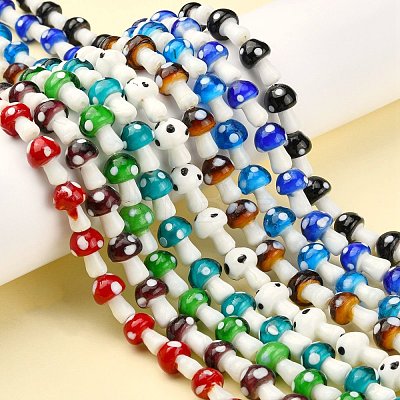 Handmade Lampwork Beads Strands LAMP-Q001-1