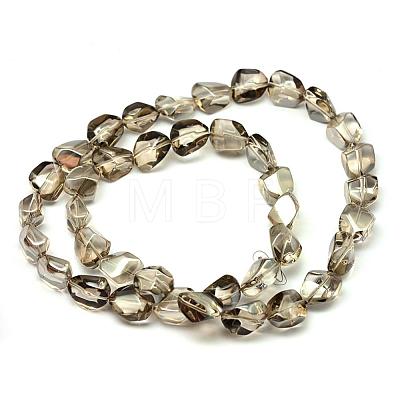 Electroplate Glass Beads Strands EGLA-Q066-08-1