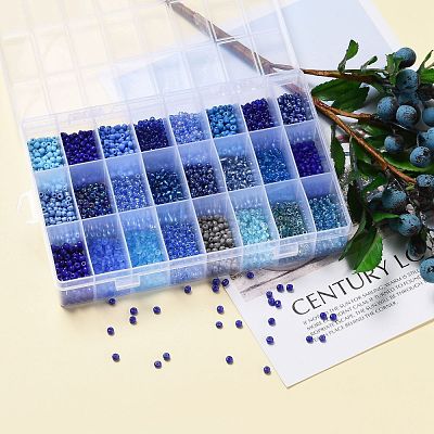 288G 24 Colors Glass Seed Beads SEED-JQ0005-01E-4mm-1