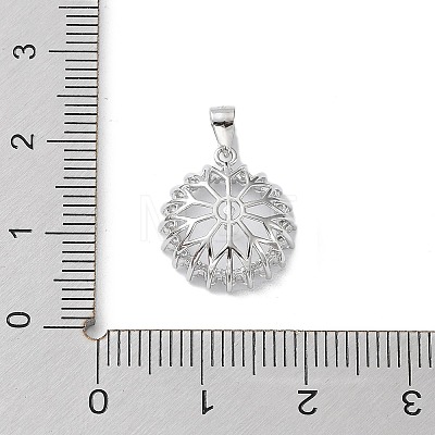 925 Sterling Silver Micro Pave Clear Cubic Zirconia Pendant Cabochon Settings STER-G036-12P-1