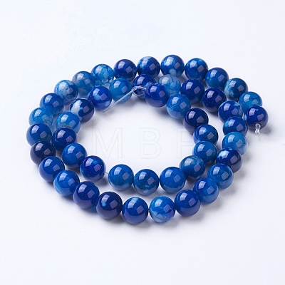 Natural Agate Beads Strands X-G-G754-07-8mm-1