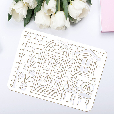 Plastic Drawing Painting Stencils Templates DIY-WH0396-563-1