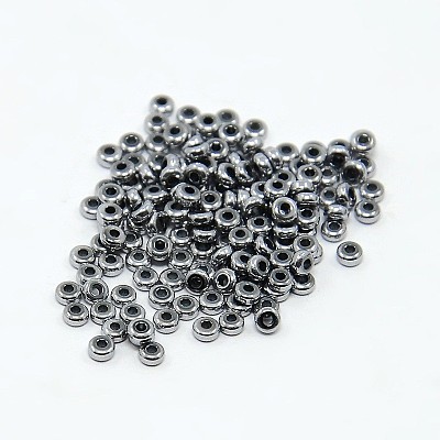 Electroplate Non-magnetic Synthetic Hematite Beads Strands X-G-J216D-08-1