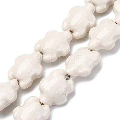 Handmade Porcelain Beads Strands LAMP-G140-02D-1