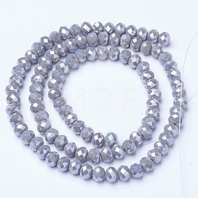 Electroplate Glass Beads Strands EGLA-A034-P10mm-B17-1