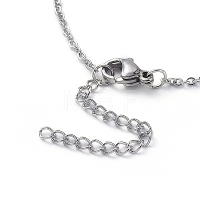 304 Stainless Steel Chain Necklaces NJEW-G335-16P-1