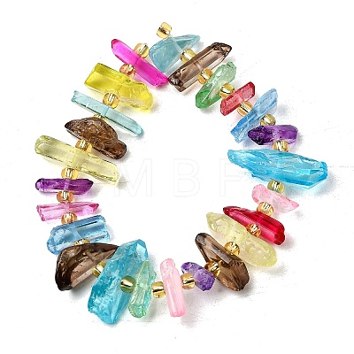 Natural Quartz Crystal Beads Strands X-G-F800-E09-1