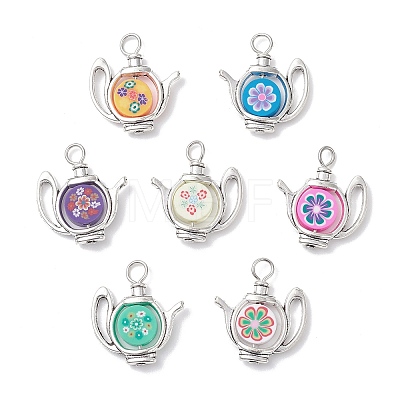Handmade Polymer Clay Pendants PALLOY-JF04359-1
