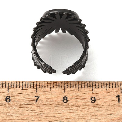 V-Shaped 304 Stainless Steel Cuff Ring Components SA-CBAC0DF-01C-EB-1