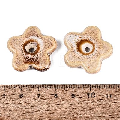 Vintage Handmade Porcelain Beads PORC-Q008-15F-1