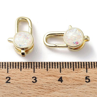 Rack Plating Brass Lobster Claw Clasps KK-C041-01A-G-1