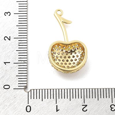 Brass Micro Pave Cubic Zirconia Pendants KK-L228-08G-01-1