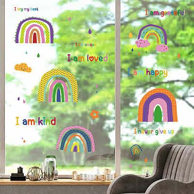 8 Sheets 8 Styles PVC Waterproof Wall Stickers DIY-WH0345-209-1