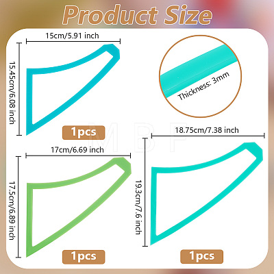 Acrylic Quilting Template TOOL-WH0136-107-1