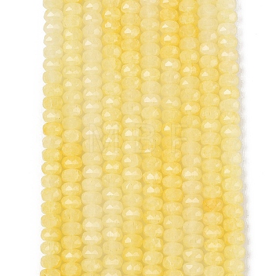 Imitation Jade Crackle Glass Beads Strands GLAA-N068-01A-A06-1