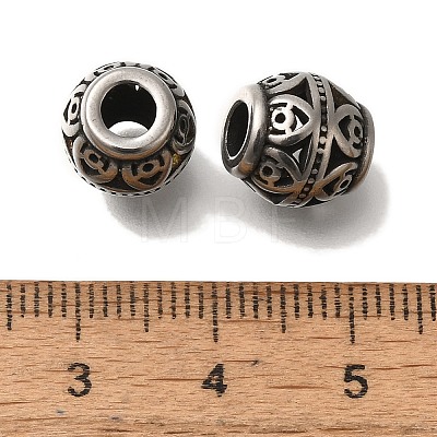 304 Stainless Steel European Beads STAS-D191-05C-AS-1