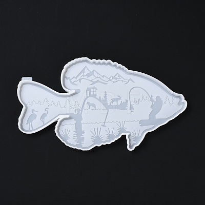 Fish DIY Decoration Silicone Molds DIY-G046-22-1