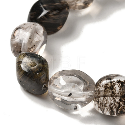 Glass Imitation Rutilated Quartz Beads Strands G-B078-D30-04-1